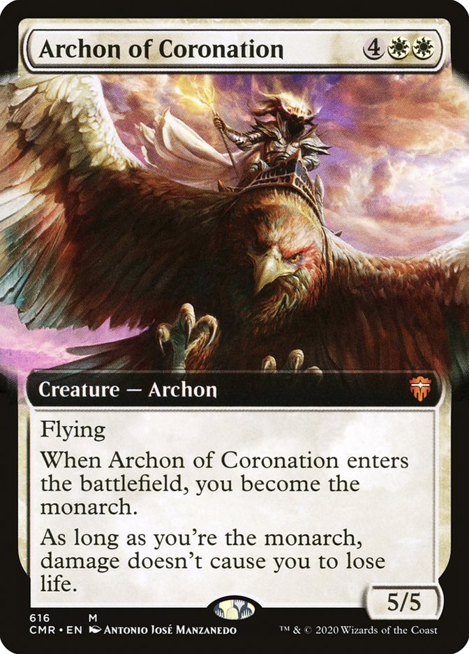 Archon of Coronation (Extended Art) [Commander Legends]